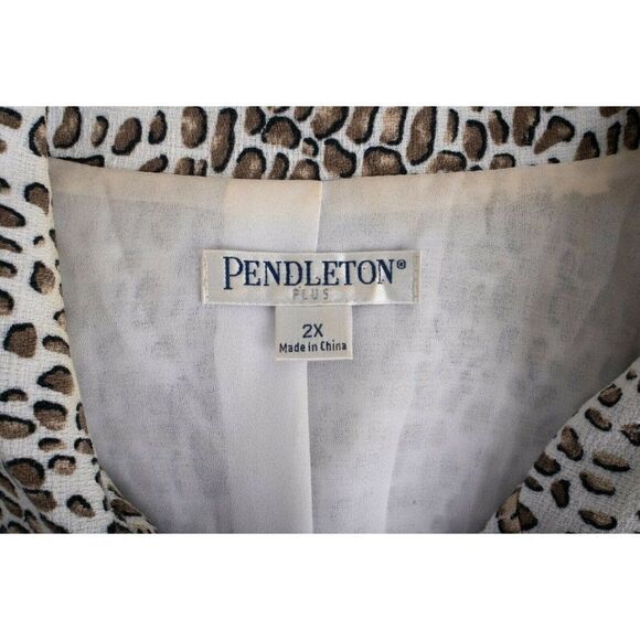 Pendleton Womens Cardigan Shirt Linen  Plus 2X - Picture 6 of 6